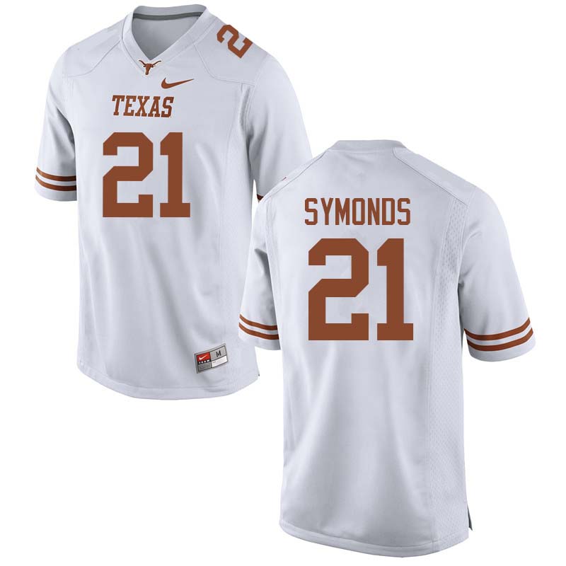 Men #21 Turner Symonds Texas Longhorns College Football Jerseys Sale-White